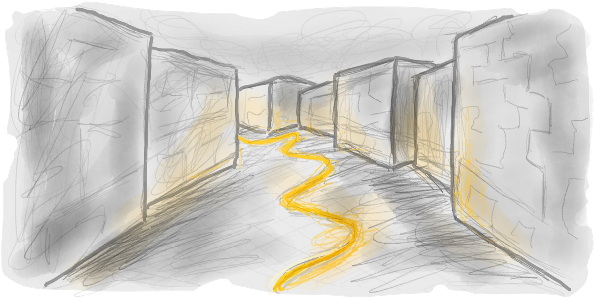 Laying down the threads